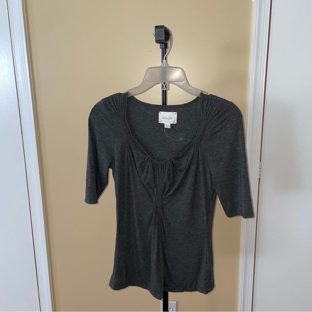 Deletta Charcoal Top - Picture 3 of 5